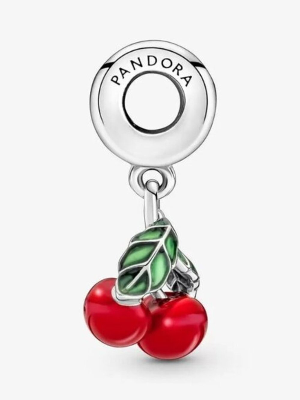 Pandora Asymmetrical Cherry Fruit Dangle Charm